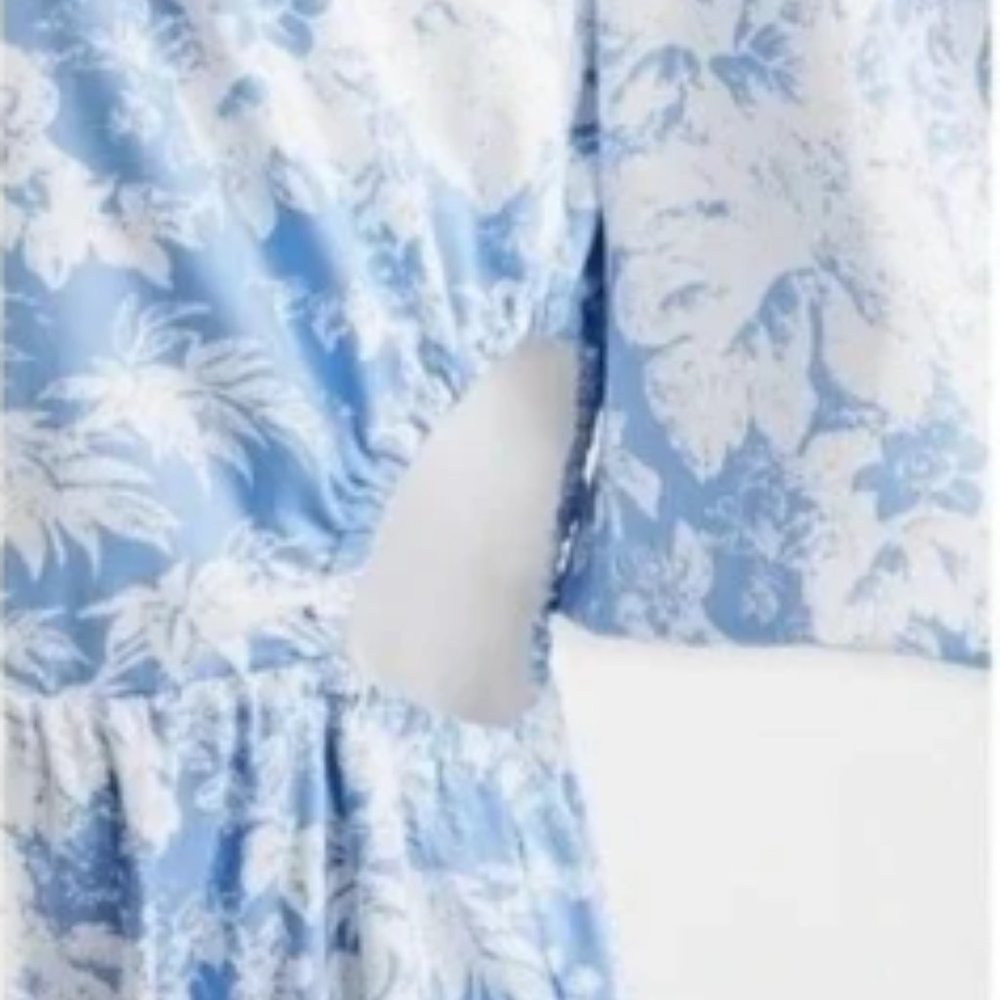 Wayf Mockingbird Cutout Midi Dress Size Small NWT - Picture 4 of 4